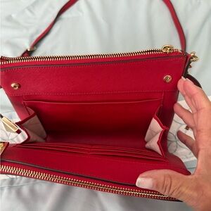 Elegant Red Michael Kors Women's Crossbody Bag